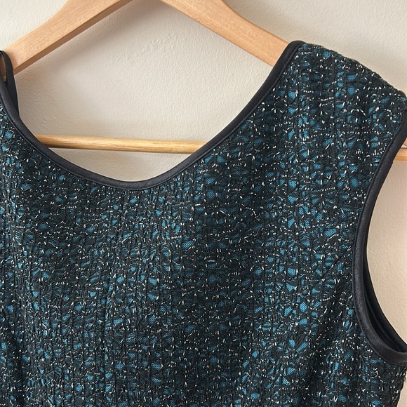 Maggy London Petite Size 10P Black & Teal Party Dress – Elegant Cocktail - Picture 2 of 12